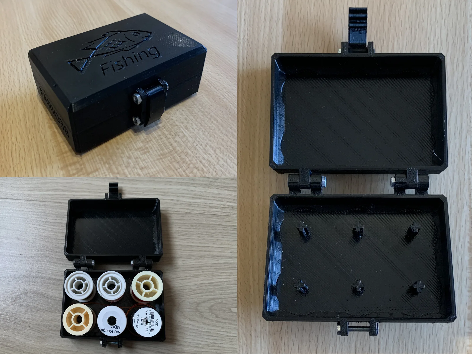 Boîte de rangement pour bobine de filament imprimée en 3D
