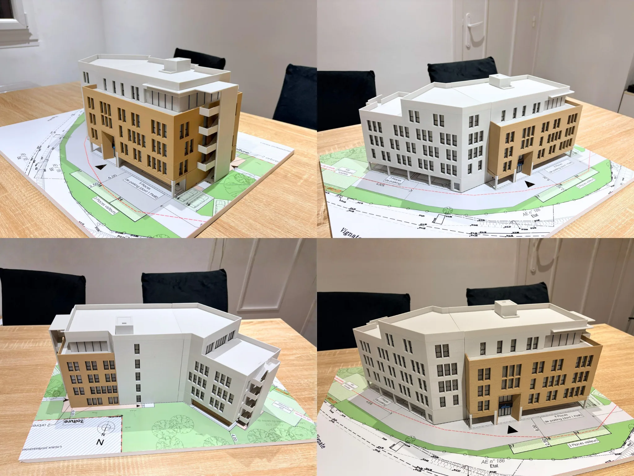 Maquette de bureau décorative imprimée en 3D