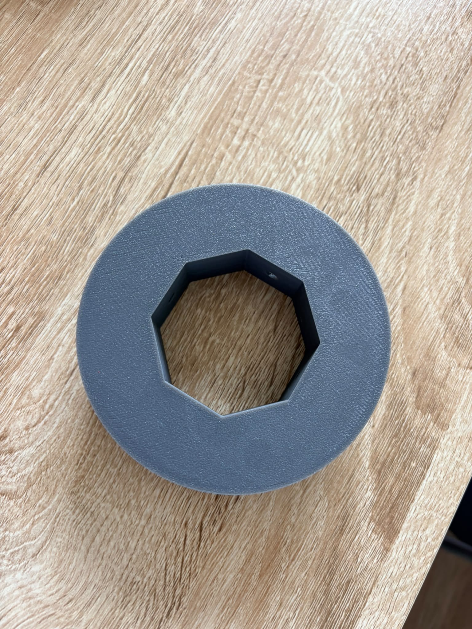 Pièce d'origine confiée par le client, vue de dessus