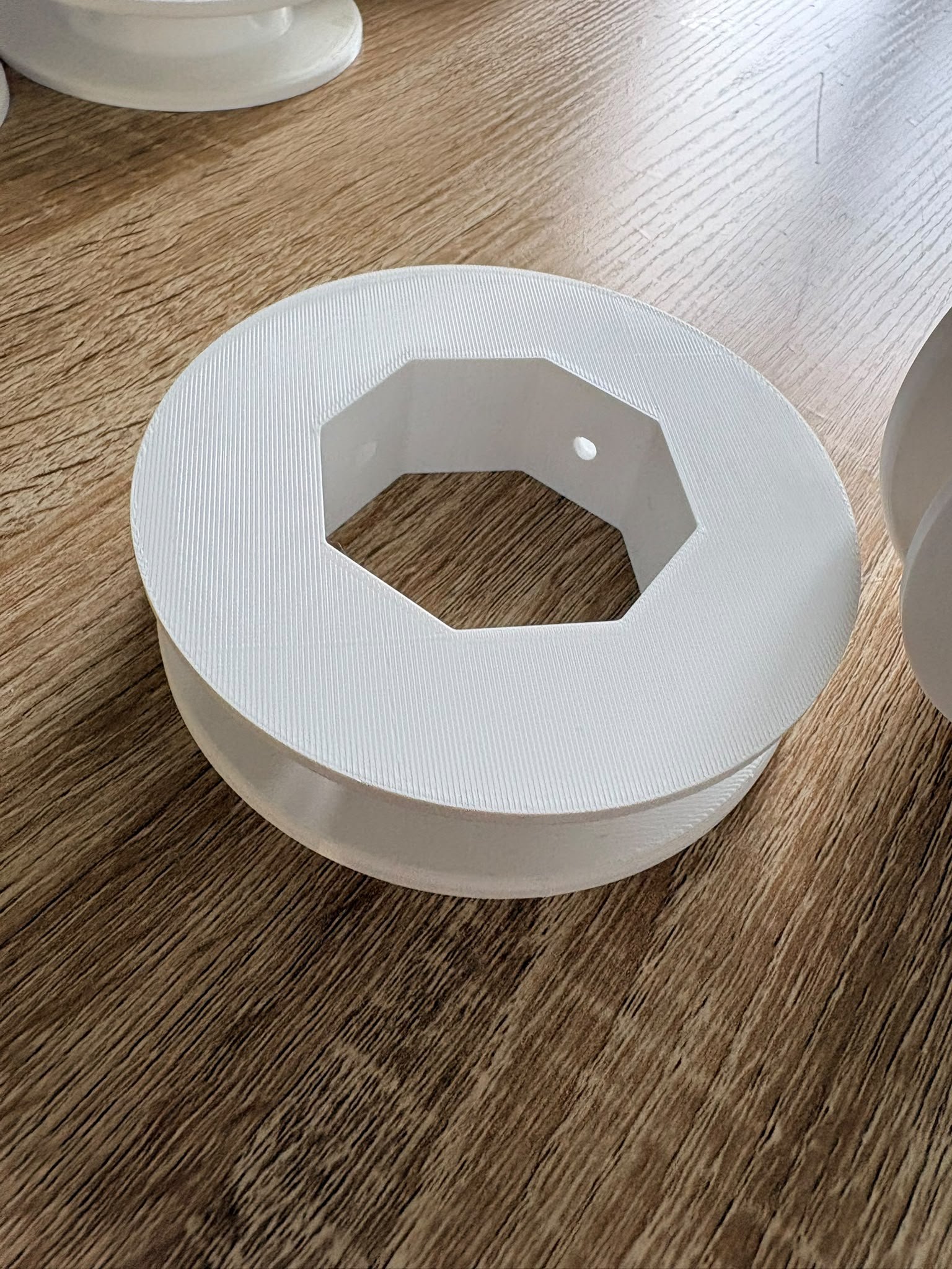 Pièce reproduite en impression 3D, détail