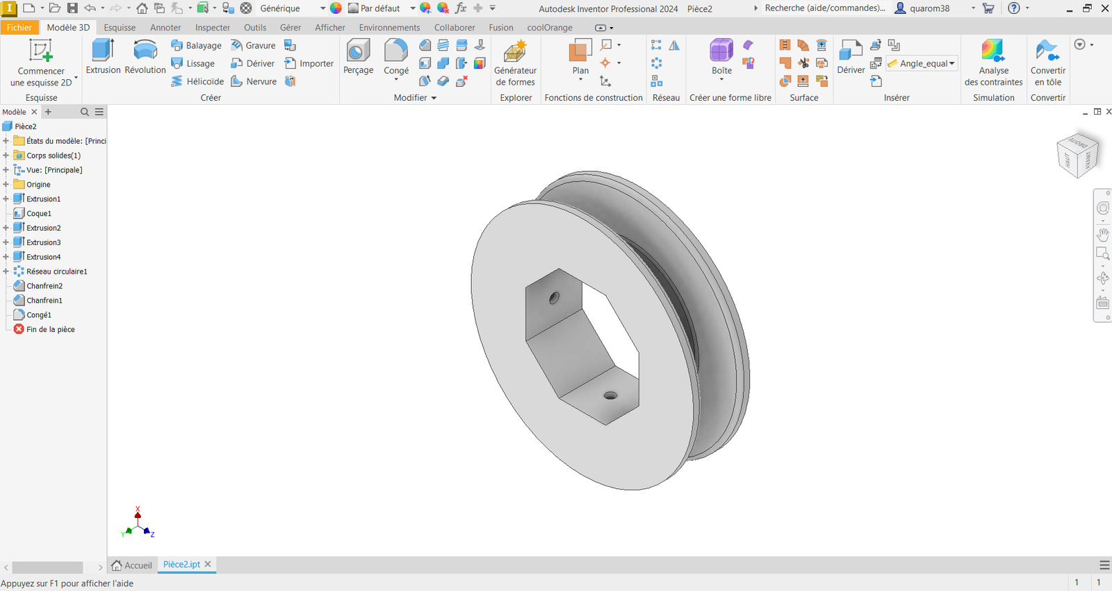 Modèle 3D final, prêt pour l'impression